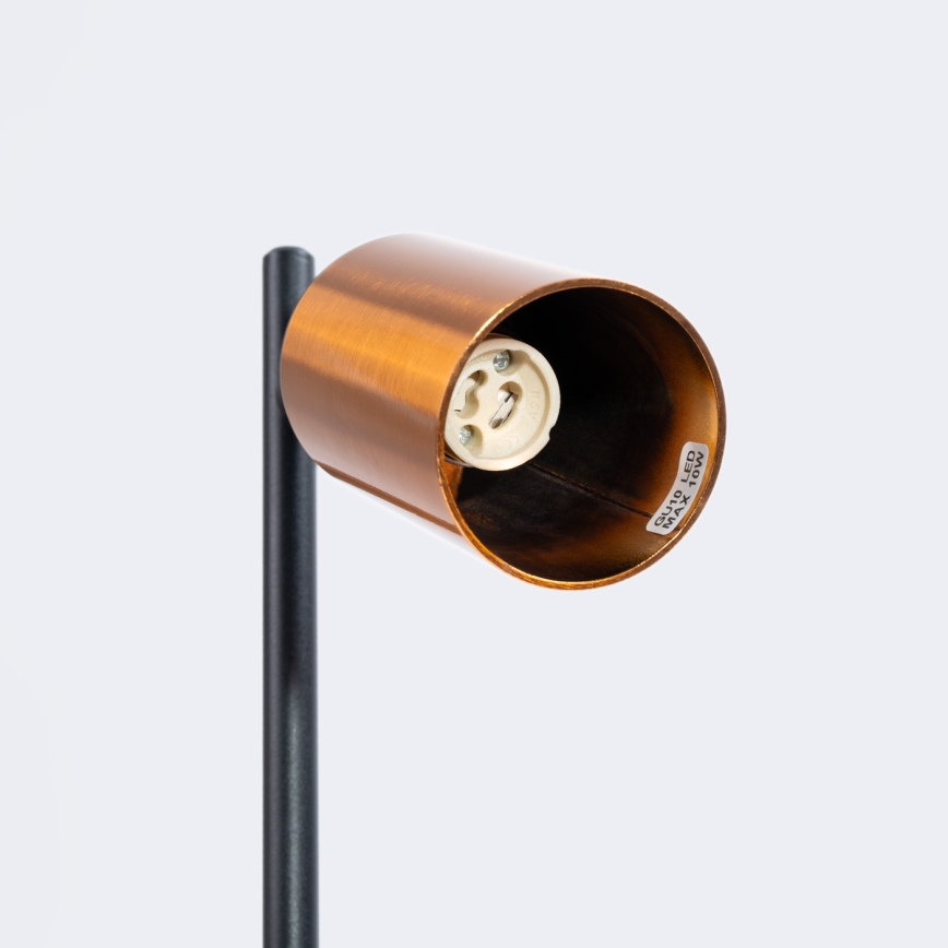 Lampada da tavolo WINX 1xGU10/10W/230V nero/rame