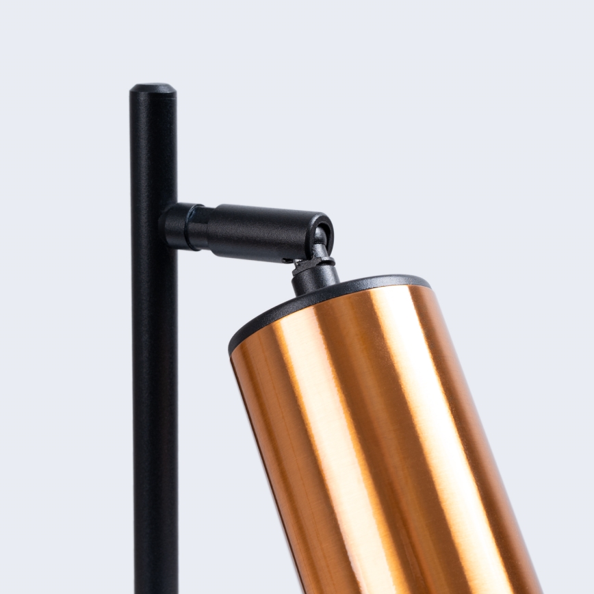 Lampada da tavolo WINX 1xGU10/10W/230V nero/rame