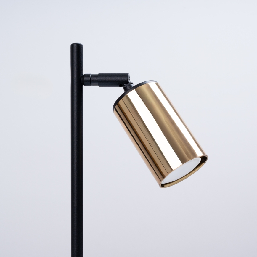 Lampada da tavolo WINX 1xGU10/10W/230V nero/oro