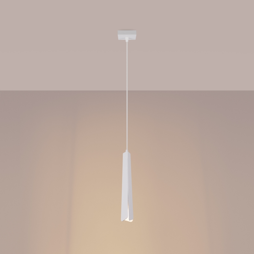 Lampadario a sospensione con filo PRYSM 1xG9/8W/230V bianco