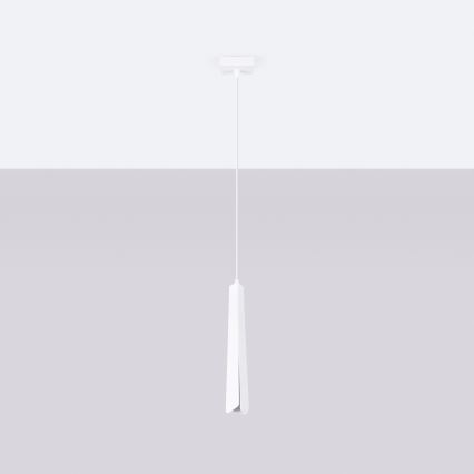 Lampadario a sospensione con filo PRYSM 1xG9/8W/230V bianco