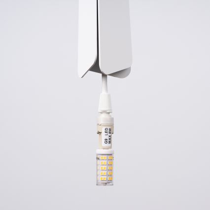 Lampadario a sospensione con filo PRYSM 3xG9/8W/230V bianco