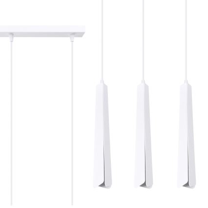 Lampadario a sospensione con filo PRYSM 3xG9/8W/230V bianco