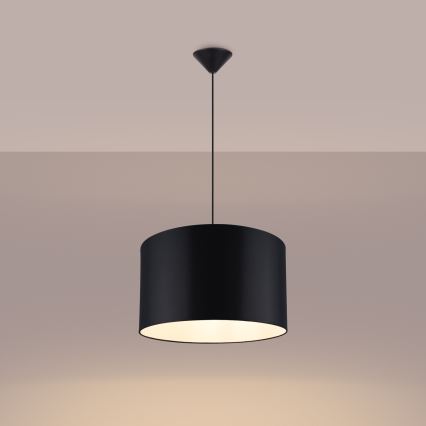 Lampadario a sospensione con filo NOVA 1xE27/15W/230V diametro 40 cm nero