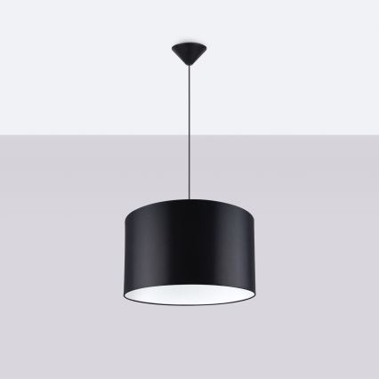 Lampadario a sospensione con filo NOVA 1xE27/15W/230V diametro 40 cm nero