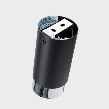 Faretto NERO 1xGU10/10W/230V 12,5 cm nero/cromo lucido