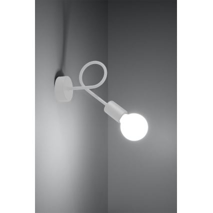 Applique LOOP 1xE27/15W/230V bianco