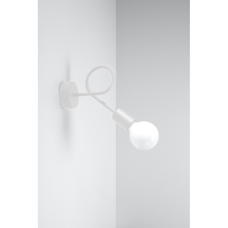 Applique LOOP 1xE27/15W/230V bianco