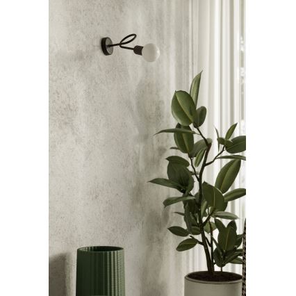 Applique LOOP 1xE27/15W/230V nero