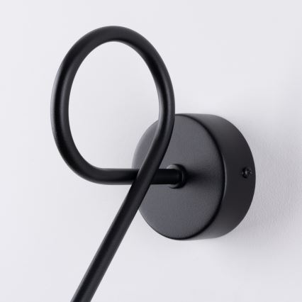 Applique LOOP 1xE27/15W/230V nero