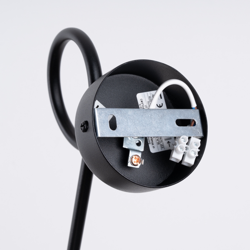 Applique LOOP 1xE27/15W/230V nero