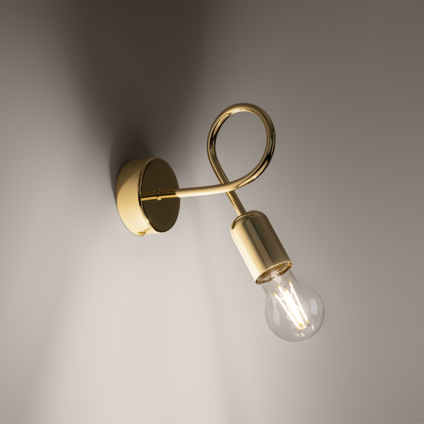 Applique LOOP 1xE27/15W/230V oro