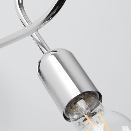 Applique LOOP 1xE27/15W/230V cromo lucido