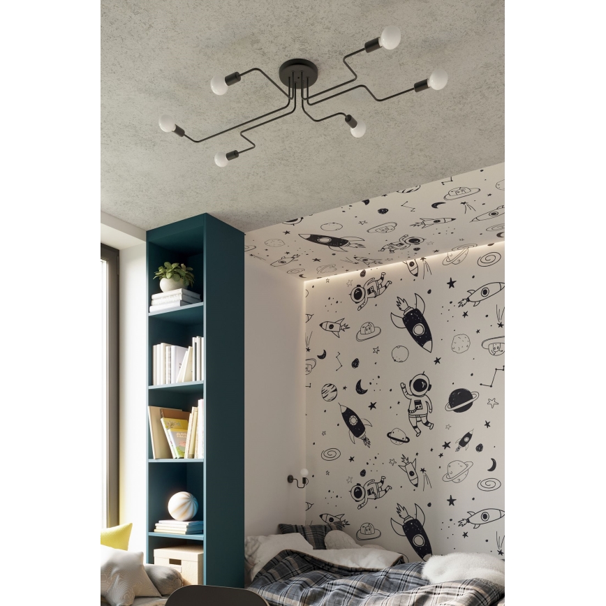 Applique VECTOR 1xE27/15W/230V nero