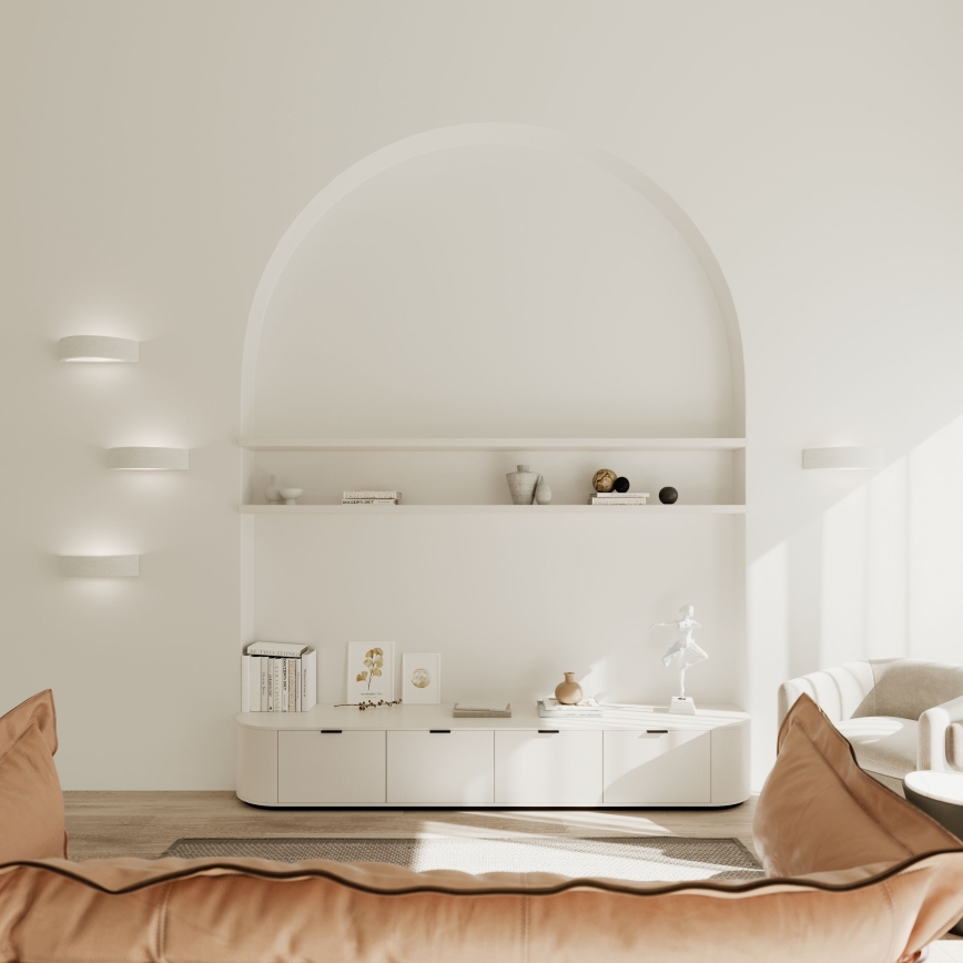 Applique ATENA 1xE27/15W/230V 30 cm bianco