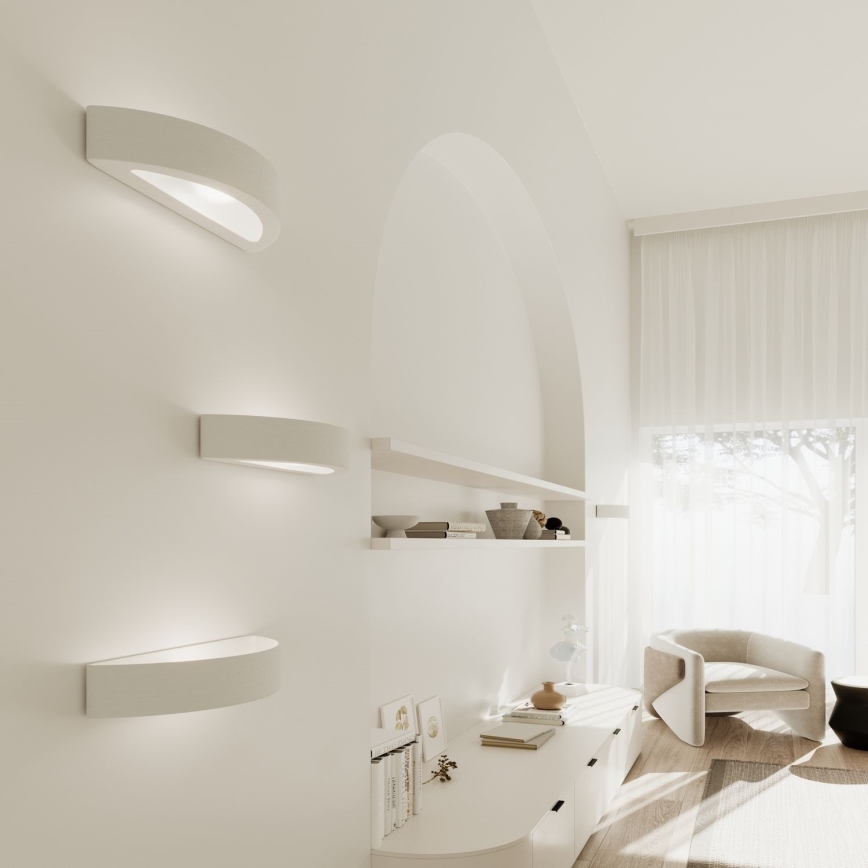 Applique ATENA 1xE27/15W/230V 30 cm bianco