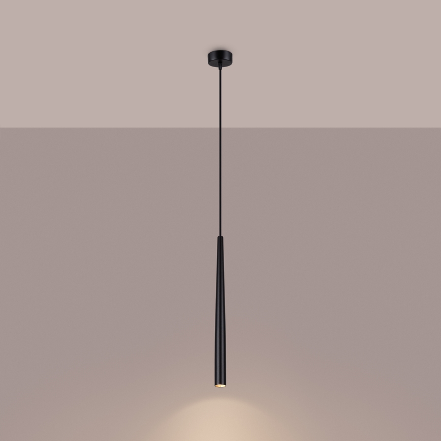 Lampadario a sospensione con filo BLISS 1xG9/8W/230V nero