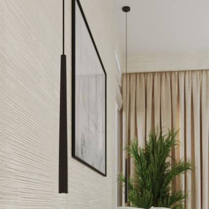 Lampadario a sospensione con filo BLISS 1xG9/8W/230V nero