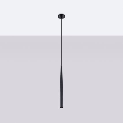 Lampadario a sospensione con filo BLISS 1xG9/8W/230V nero