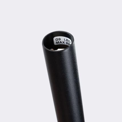 Lampadario a sospensione con filo BLISS 1xG9/8W/230V nero