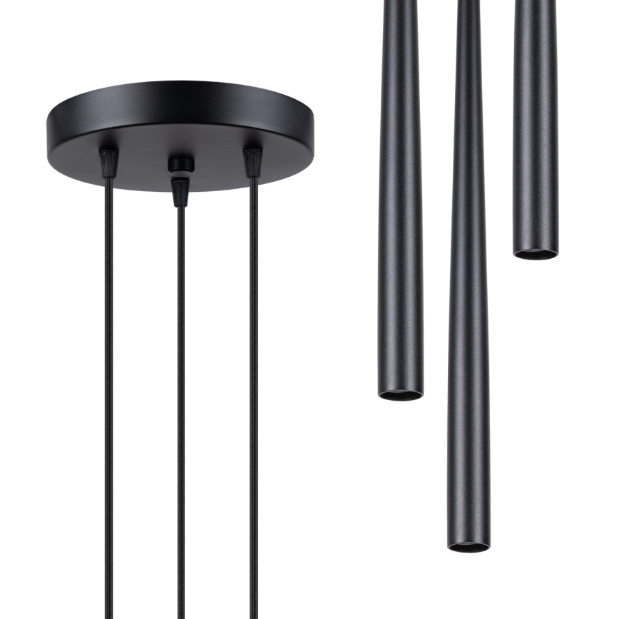 Lampadario a sospensione con filo BLISS 3xG9/8W/230V nero