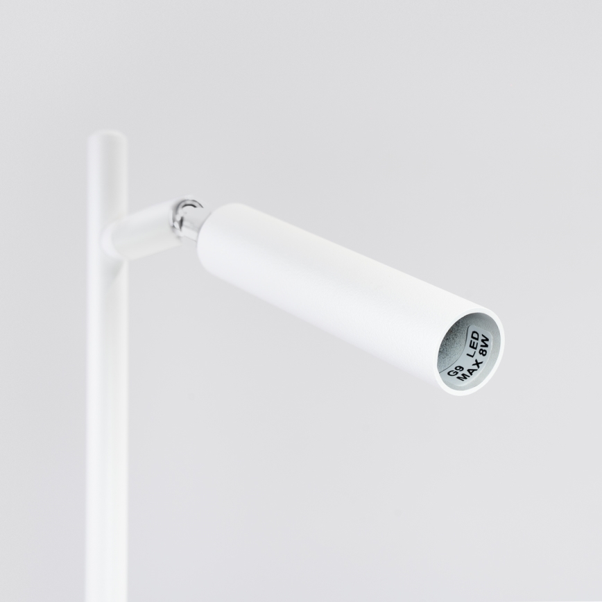 Lampada da tavolo PASTELO 1xG9/8W/230V bianco