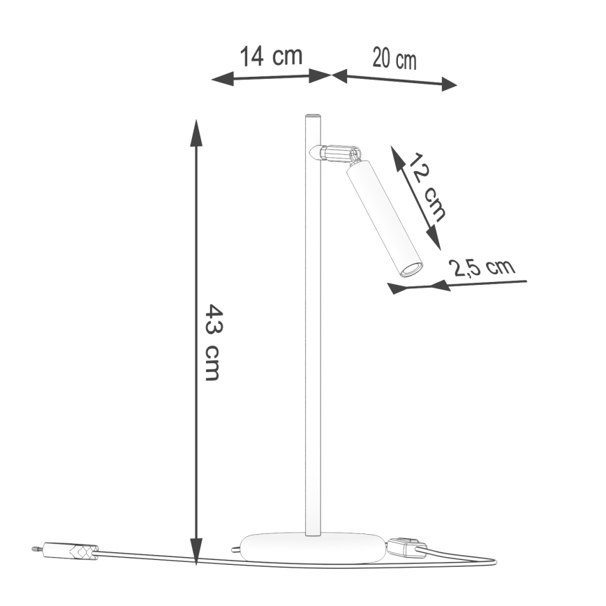 Lampada da tavolo PASTELO 1xG9/8W/230V nero