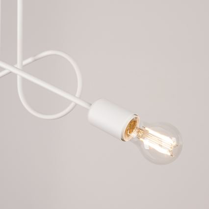 Lampadario a plafone LOOP 2xE27/15W/230V bianco