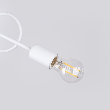 Lampadario a plafone LOOP 2xE27/15W/230V bianco