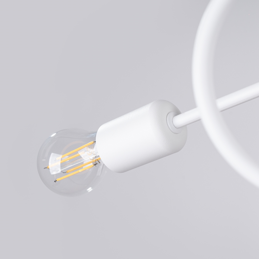 Lampadario a plafone LOOP 2xE27/15W/230V bianco