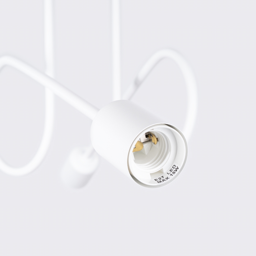Lampadario a plafone LOOP 2xE27/15W/230V bianco
