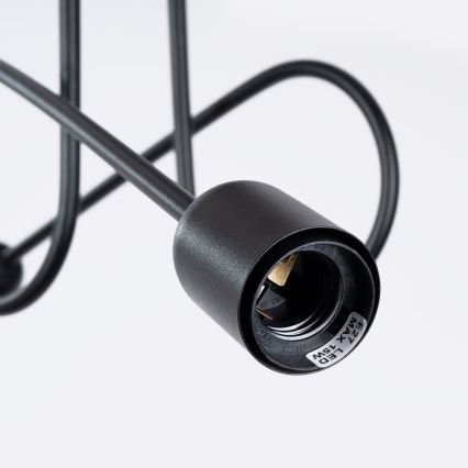 Lampadario a plafone LOOP 2xE27/15W/230V nero