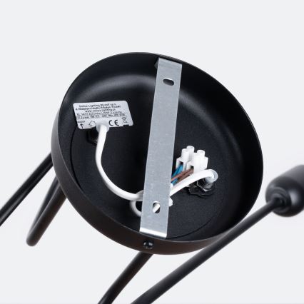 Lampadario a plafone LOOP 2xE27/15W/230V nero