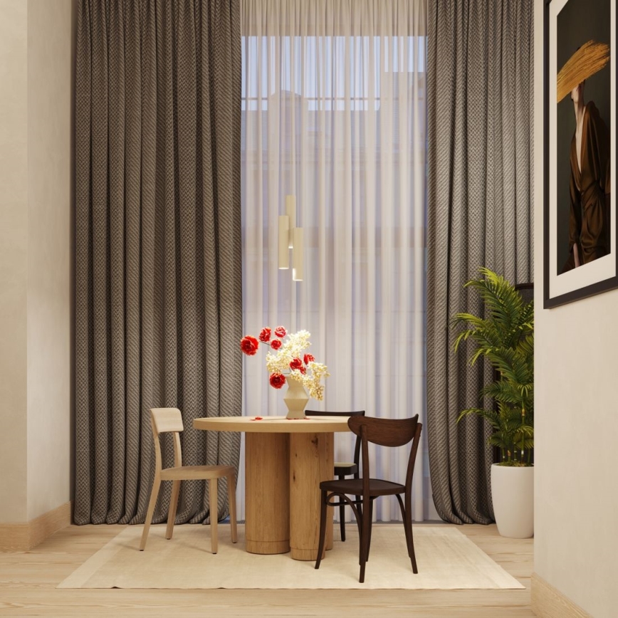 Lampadario a sospensione con filo LAGOS 1xGU10/10W/230V color crema
