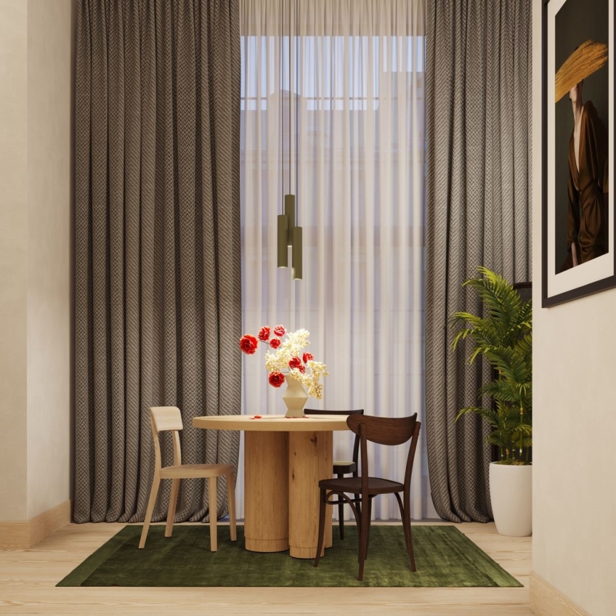 Lampadario a sospensione con filo LAGOS 1xGU10/10W/230V verde