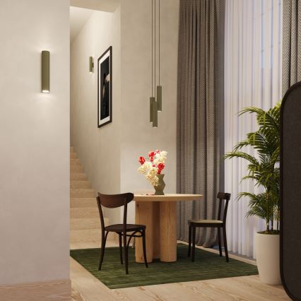 Lampadario a sospensione con filo LAGOS 1xGU10/10W/230V verde