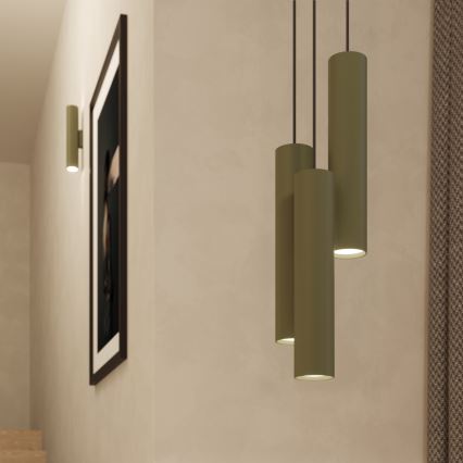 Lampadario a sospensione con filo LAGOS 1xGU10/10W/230V verde