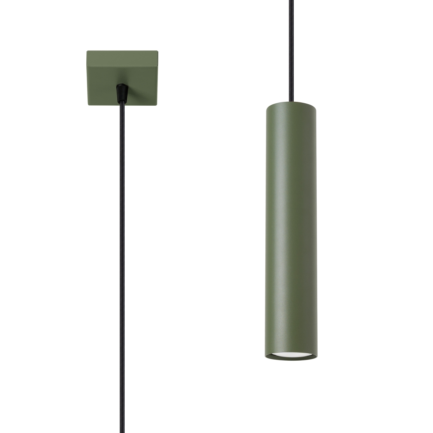 Lampadario a sospensione con filo LAGOS 1xGU10/10W/230V verde