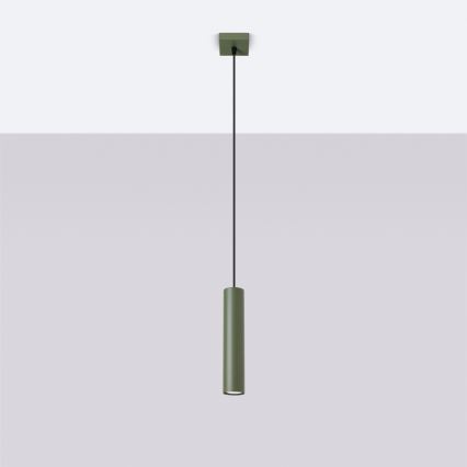 Lampadario a sospensione con filo LAGOS 1xGU10/10W/230V verde