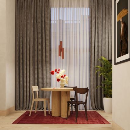 Lampadario a sospensione con filo LAGOS 1xGU10/10W/230V rosso