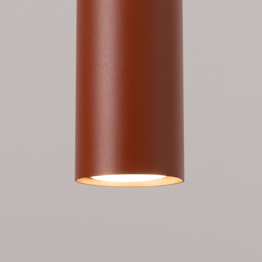 Lampadario a sospensione con filo LAGOS 1xGU10/10W/230V rosso