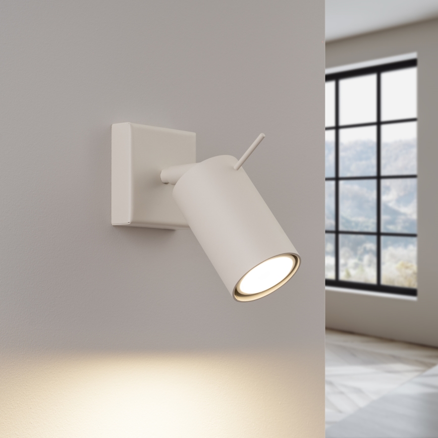 Faretto da parete RING 1xGU10/10W/230V color crema