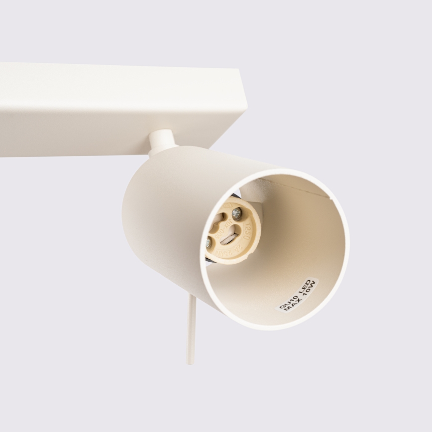 Faretto RING 2xGU10/10W/230V color crema