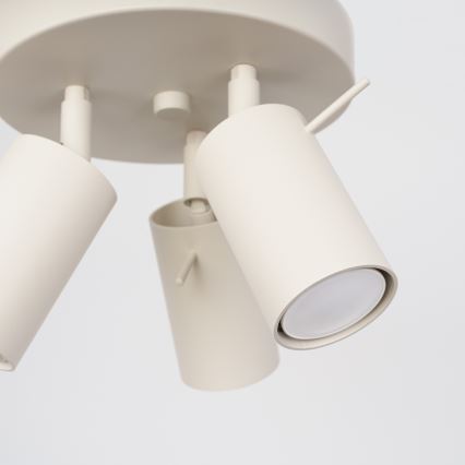 Faretto RING 3xGU10/10W/230V color crema
