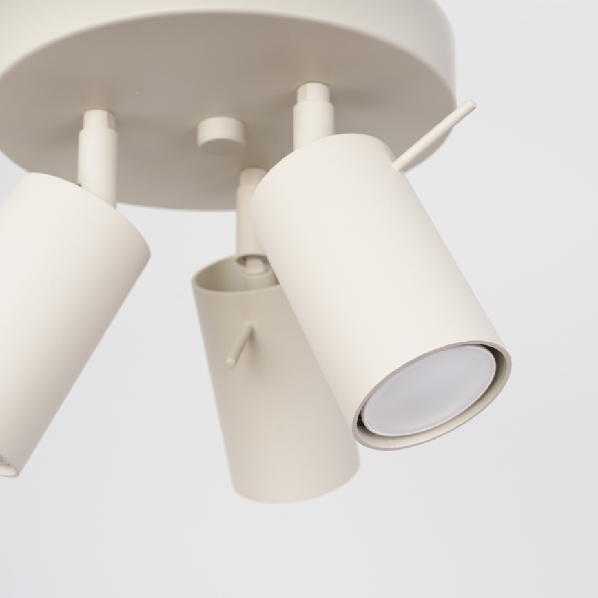 Faretto RING 3xGU10/10W/230V color crema