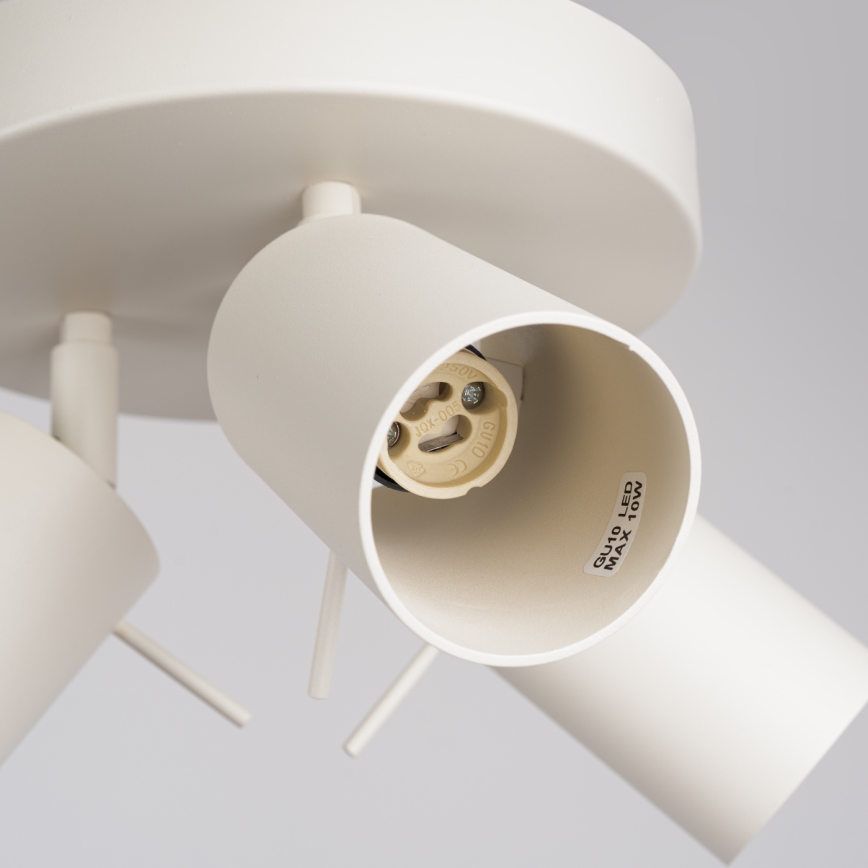 Faretto RING 3xGU10/10W/230V color crema