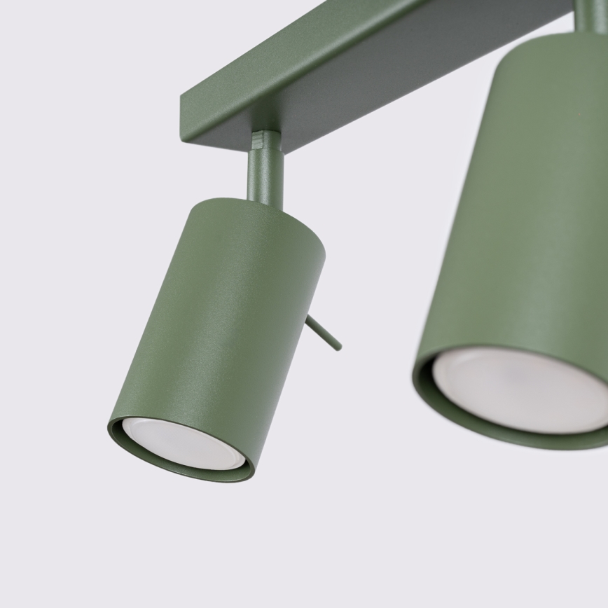 Faretto RING 2xGU10/10W/230V verde