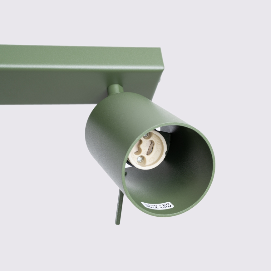 Faretto RING 2xGU10/10W/230V verde