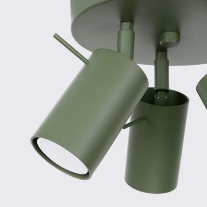 Faretto RING 3xGU10/10W/230V verde