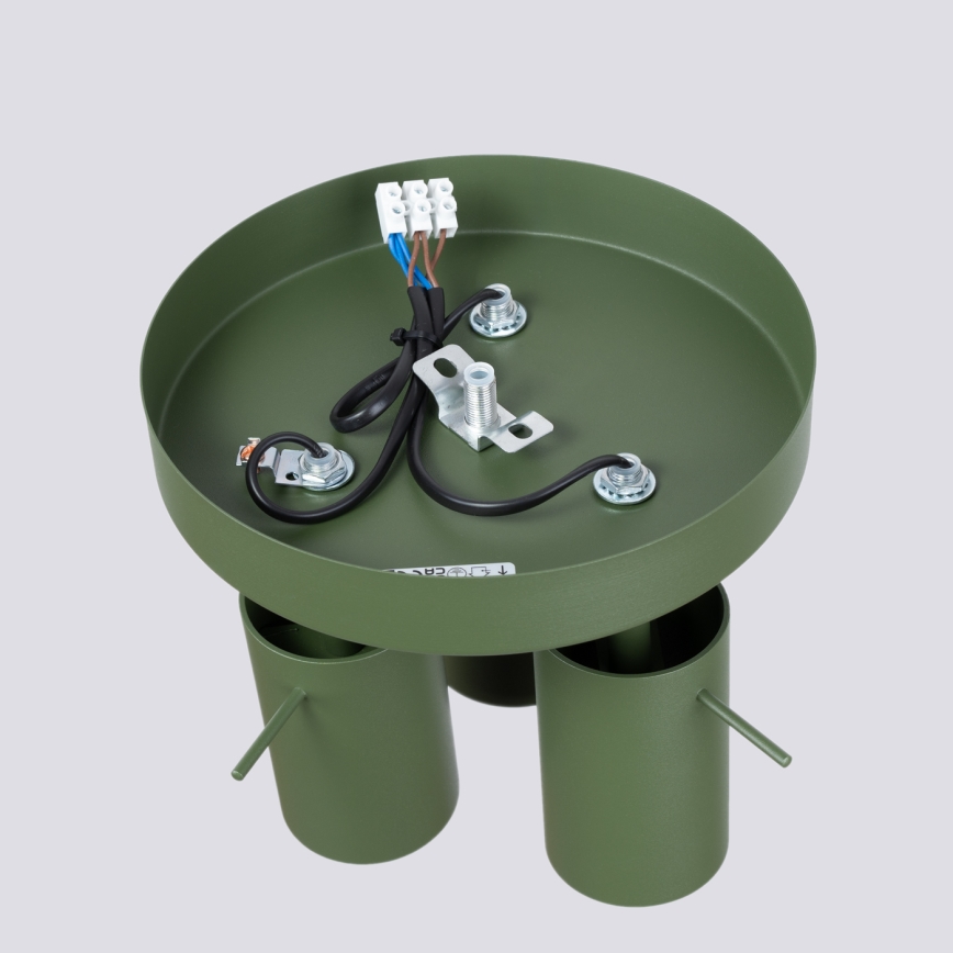 Faretto RING 3xGU10/10W/230V verde